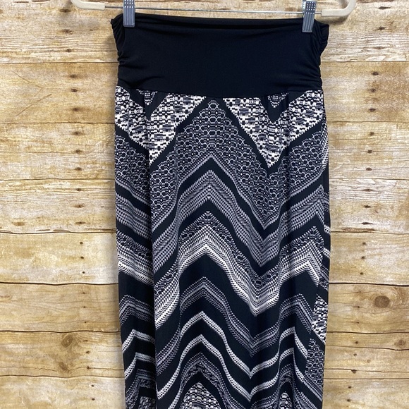 Vintage AB Studio chevron print maxi skirt size medium - Picture 3 of 10